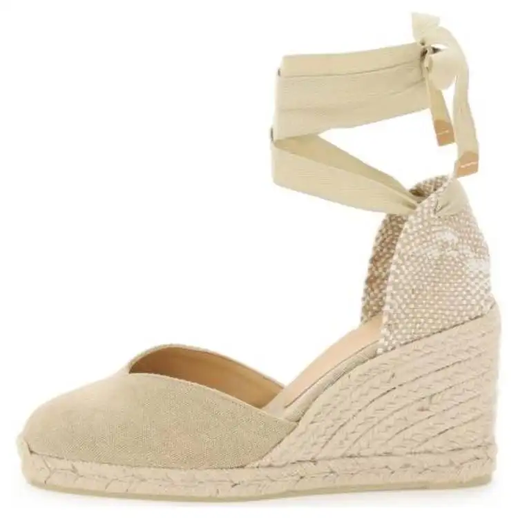 Castañer Chiara Lace-Up Wedge Espadrilles Women's