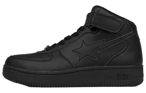 A BATHING APE STA Stylish Skateboarding Shoes Men's Black