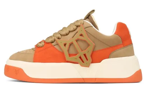 Naked Wolfe Kosa Low top Stylish Skateboarding Shoes Men's Brown Orange