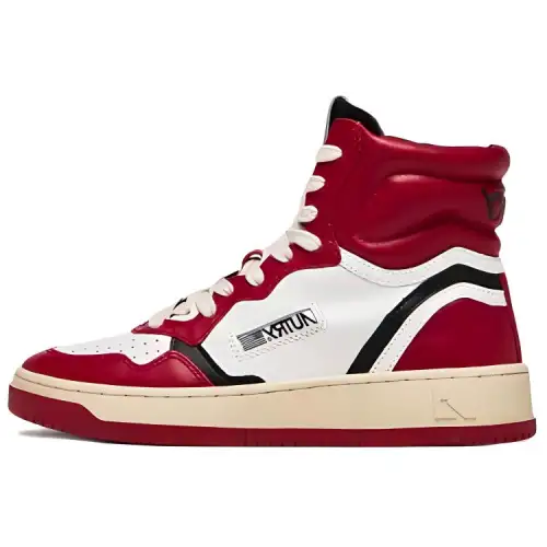 AUTRY Action Shoes Liberty Leather High 'Red' Women's