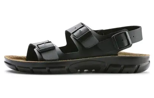 Birkenstock Pu Beach Sandals Men's Black Narrow