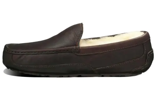 UGG Ascot Leather Slipper 'Brown'
