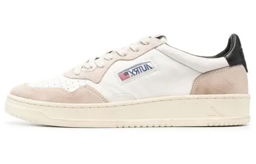 AUTRY Lace Up Low top Stylish Skateboarding Shoes Men's White Gray