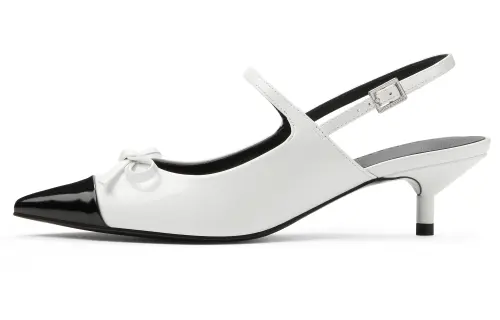 CHARLES&KEITH Small CK Bowknot New Chinese Style Pu Casual Shoes 5.3CM Women's