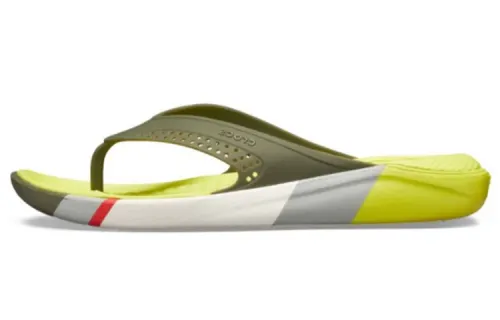 Crocs LiteRide Colorblock Flip Flip Flops Yellow