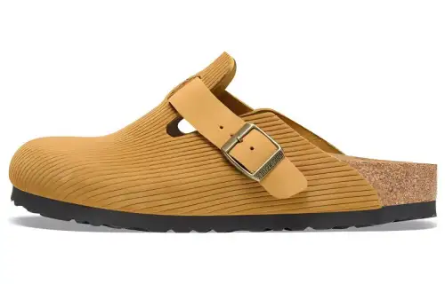 Boston Birkenstock Suede Embossed Corduroy Narrow 'Cork Brown'