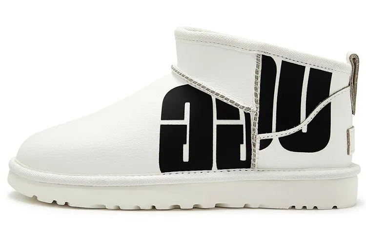 UGG Classic Ultra Mini Broken Logo 'White' Women's