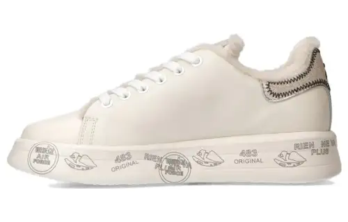 PREMIATA Leather Low top Skateboard Shoes Women's White