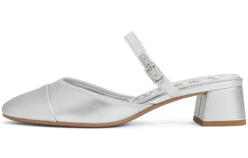 CHARLES&KEITH Composite Sole Closed Toe Slippers 4.1cm Women's