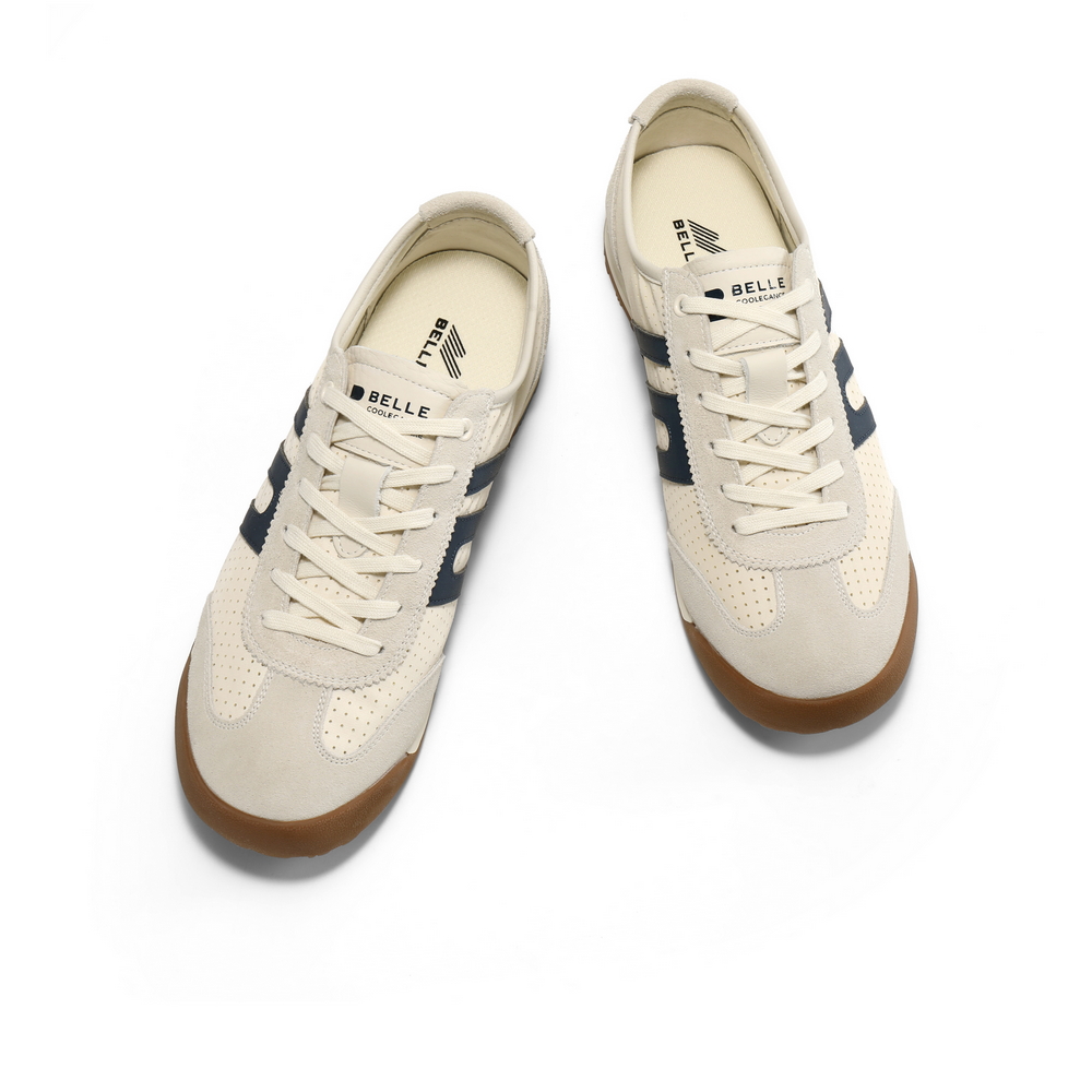 BELLE Slip Resistant Abrasion Resistant Low top Skateboard Shoes Men's