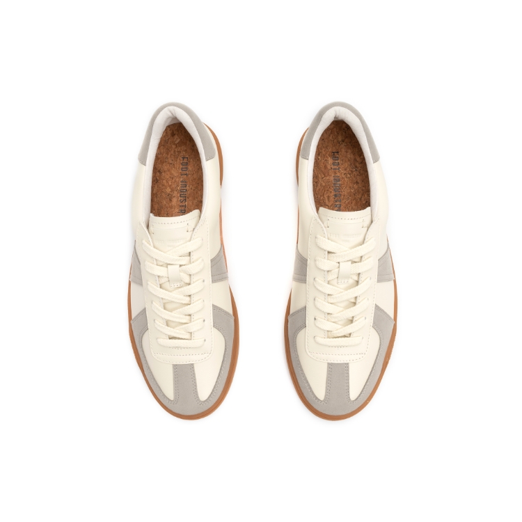 FOOT INDUSTRY Foot Industry, German Army Trainers Skateboard Shoes Unisex Beige