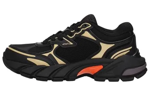 HERON PRESTON Leather, Textile Fashion Low top Sports Casual Shoes Women's Black