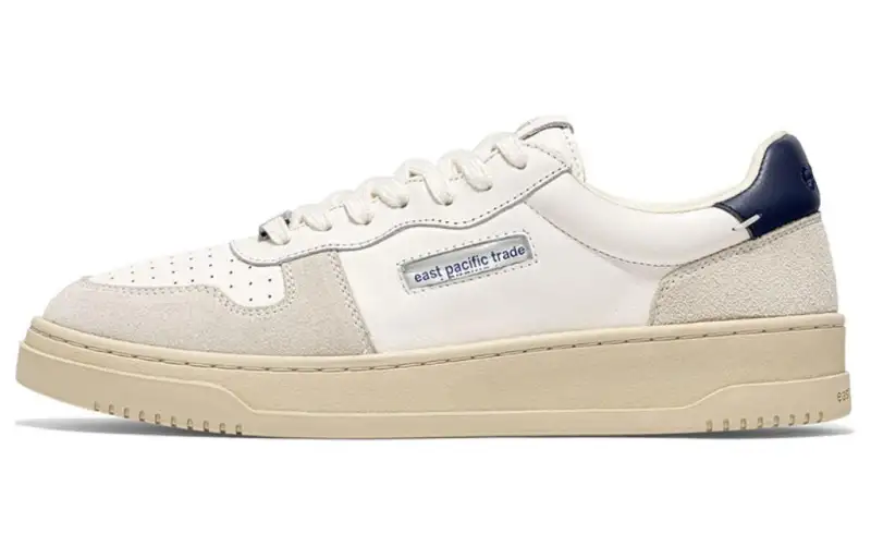 East Pacific Trade Leather Low top Skateboard Shoes Unisex White