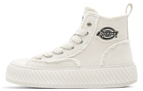 Dickies Trendy Classic And Versatile High top Canvas Shoes Women's Beige