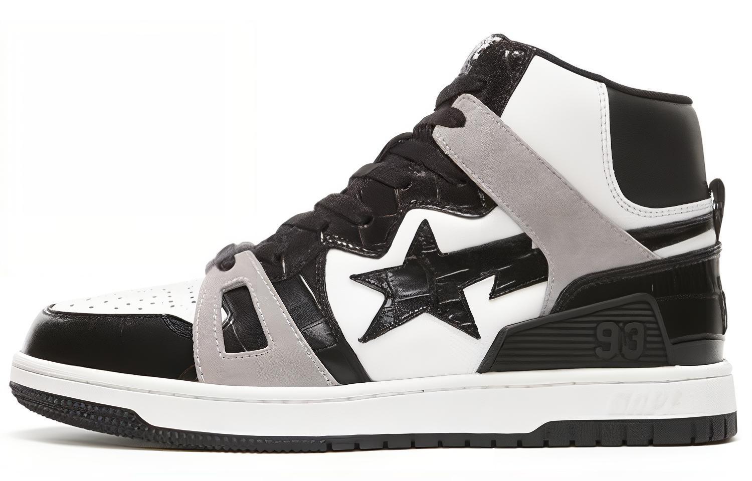 Кеды A BATHING APE A BATHING APE STA 93 High (черно-белые)