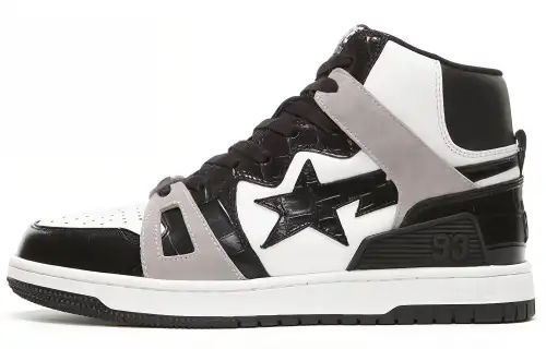 BAPE A BATHING APE Bape Sta 93 Hi Black Light Grey