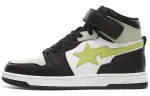 BAPE A BATHING APE Block Sta Hi Black Lime
