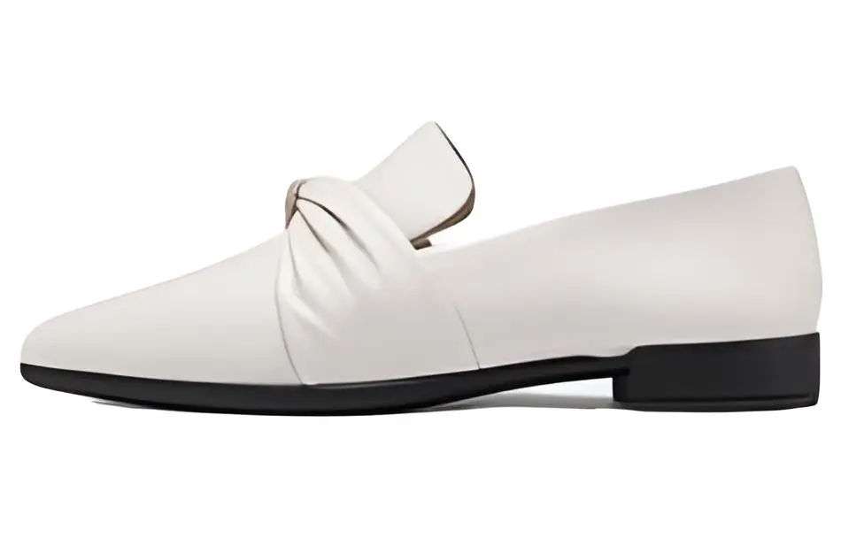 Ecco Molded 20 Pointed Toe Loafers Women's Lime Gray