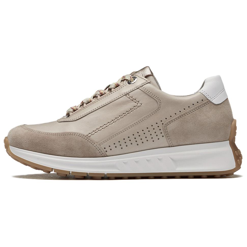 Gabor Cow Leather Low top Casual Shoes Women's Camel White