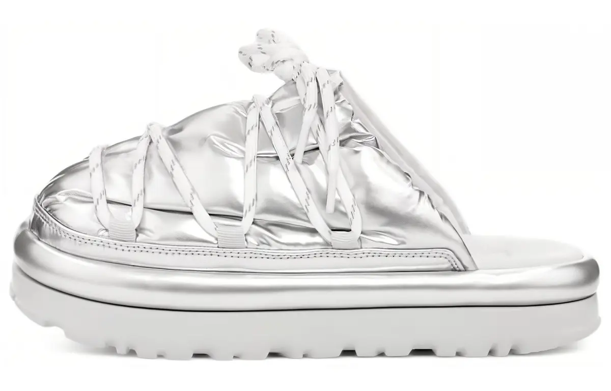 UGG Hi Shine Spaceslider Slide Silver Women's