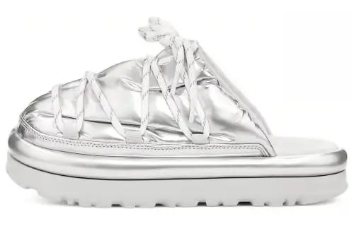 UGG Hi Shine Spaceslider Slide Silver Women's