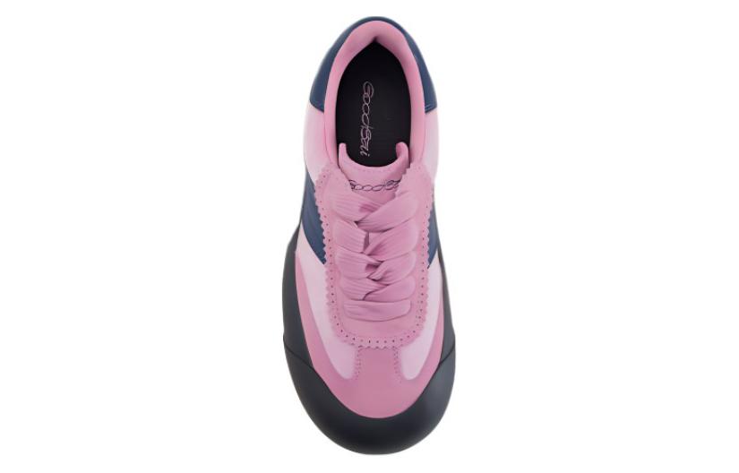 GOOD BAI Textile, Cow Leather Low top Skateboard Shoes Pink
