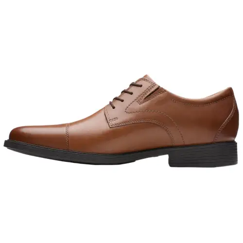 Clarks Whiddon Leather Dress Shoes Men's Brown