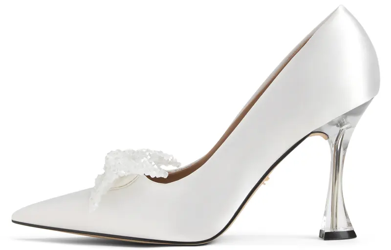 CHARLES&KEITH Wedding Small Ck PU, Textile Women's Casual Shoes 9.3cm Women's