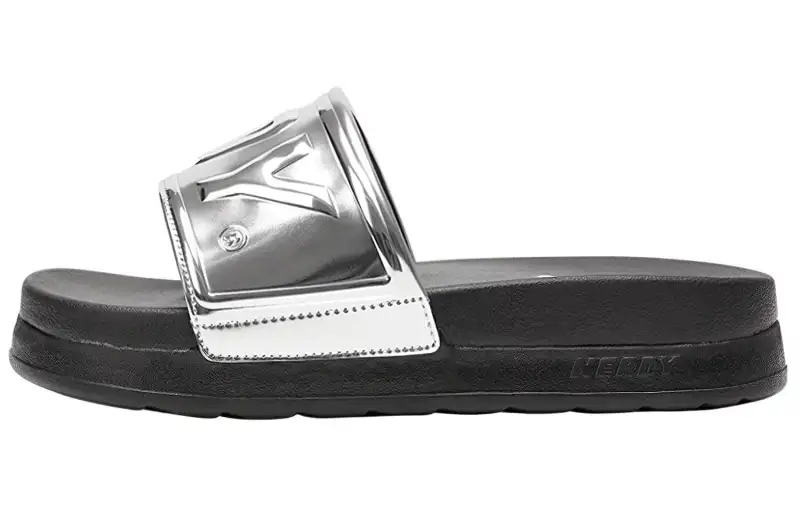 Nerdy Trendy Slide Slippers Unisex Black
