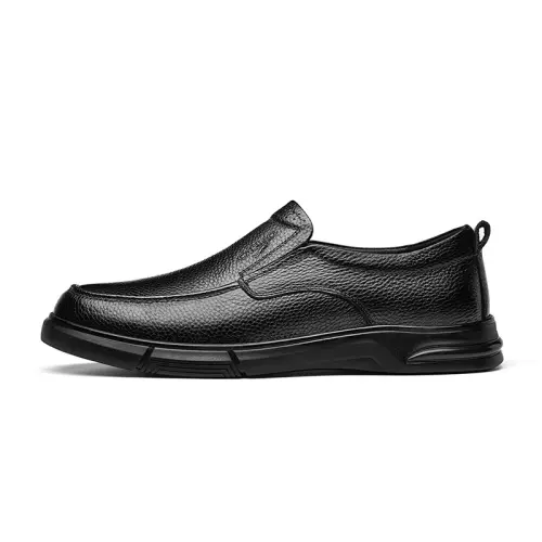 CARTELO Cow Leather Men's Casual Shoes Men's Black