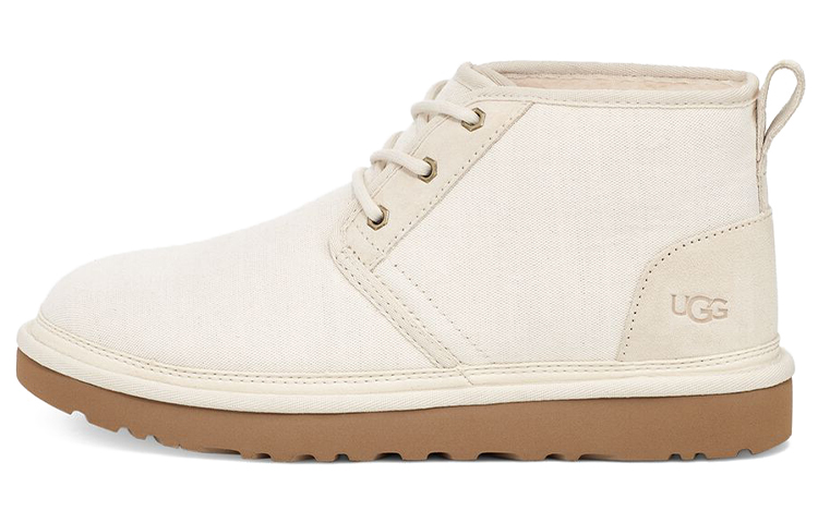 UGG Neumel Suede Thermal Abrasion Resistant Coverage Outdoor Casual Short Snow Boots Men's Ecru
