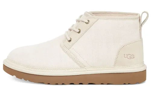 UGG Neumel Suede Thermal Abrasion Resistant Coverage Outdoor Casual Short Snow Boots Men's Ecru