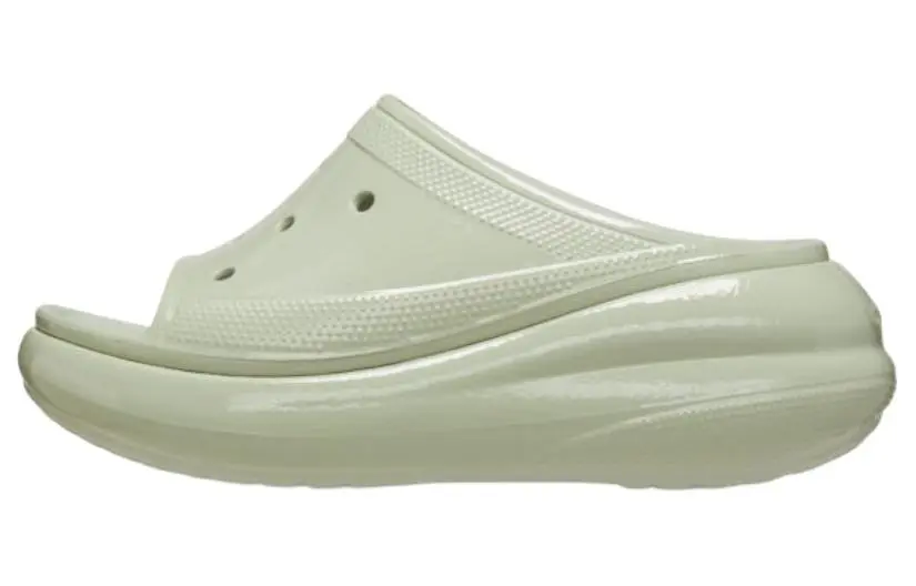 Crocs Crush High Shine Slides 'Light Green' Women's