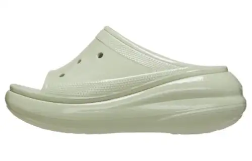 Crocs Crush High Shine Slides 'Light Green' Women's