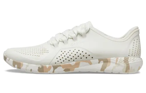 Crocs LiteRide Printed Camo Pacer Sneakers 'White Tan'