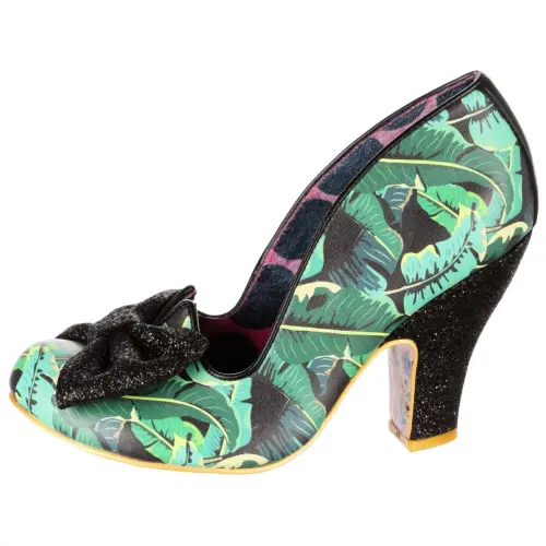 IRREGULAR CHOICE Slim Heel High Heels Women's Green Black