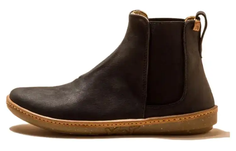 El Naturalista Short Chelsea Boots Women's Black