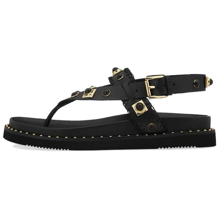 ASH Cow Leather One Strap Sandals 5CM Women's