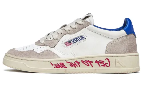AUTRY Medalist Leather Low Get To The Ball White Blue