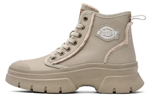 Dickies Slip Resistant Slip Resistant High top Canvas Shoes Women's Khaki