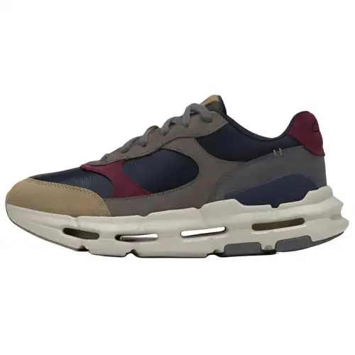 Clarks Cow Leather Low top Casual Shoes Men's Blue