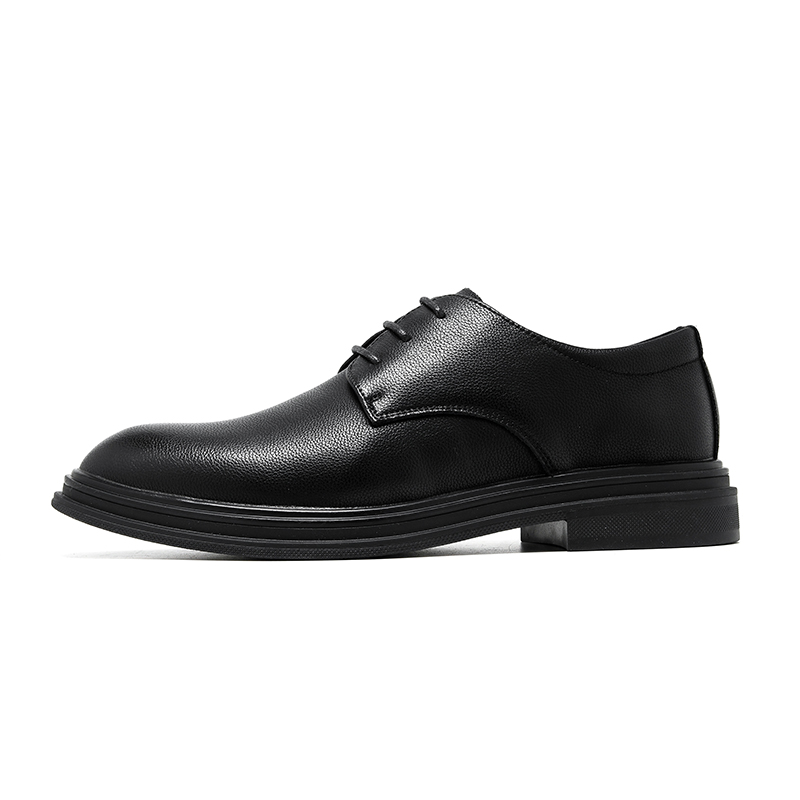 LUOMAIKE Romike second-layer cowhide comfortable British business formal leather shoes men's black