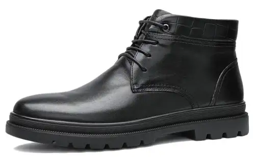 Chrisdien Deny Leather Ankle Boots Men's Black