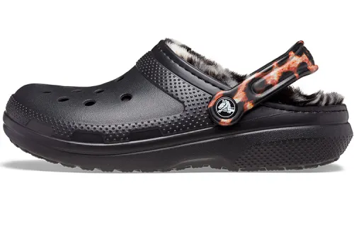Crocs Classic Lined Animal Remix Clog 'Black & Multi'
