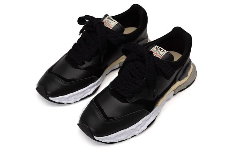 Мужские кеды MIHARA YASUHIRO George Original Sole (черные) — фото 3