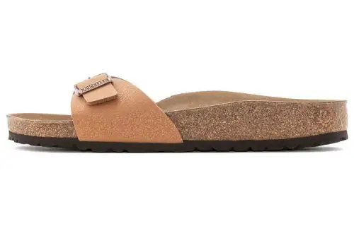 Birkenstock Slide Slippers Unisex Light Brown Regular