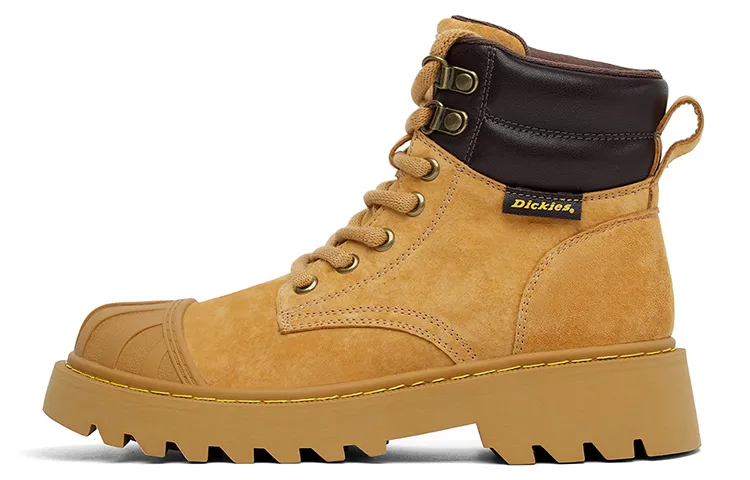 Dickies Short Mid Calf Combat Boots Women's Earth Yellow
