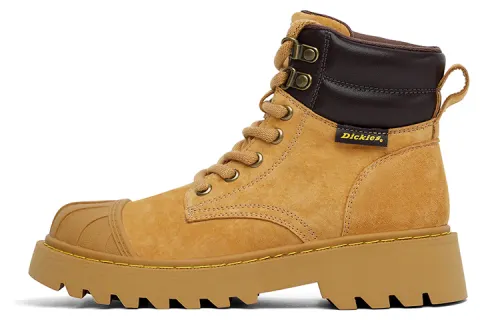 Dickies Short Mid Calf Combat Boots Women's Earth Yellow