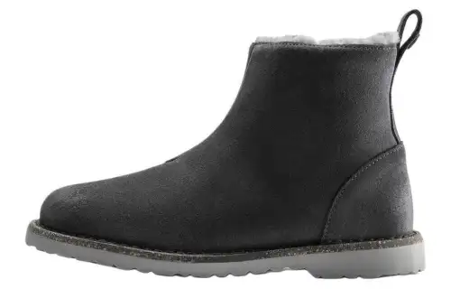 Birkenstock Suede Ankle Boots Women's Gray Narrow