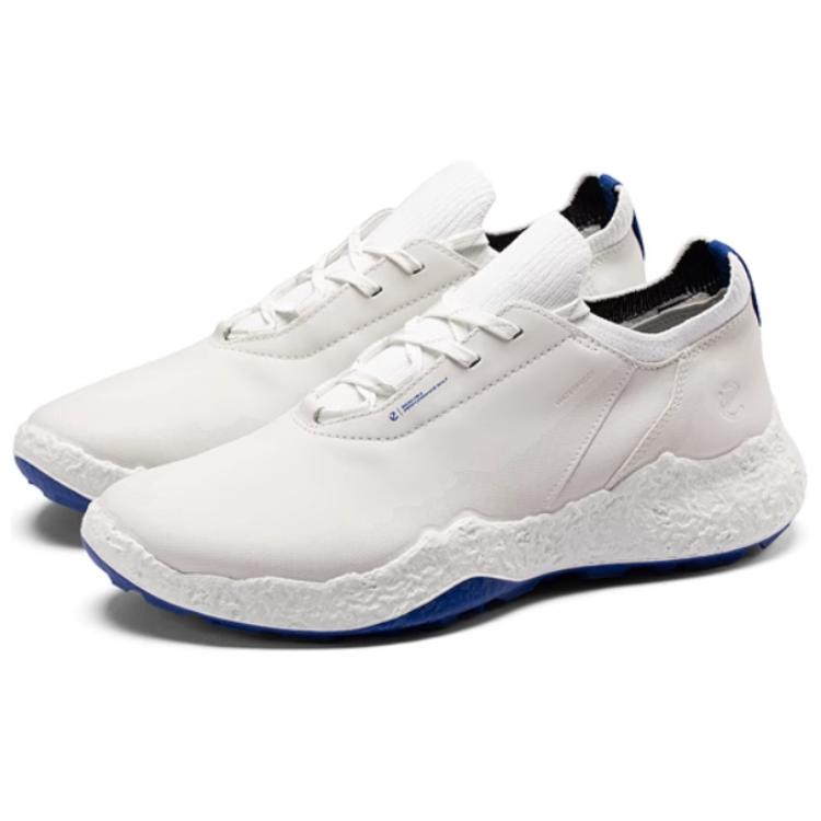Ecco Golf Biom H5 Cow Leather Abrasion Resistant Abrasion Resistant Low top Golf Shoes Men’s White